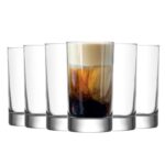 LAV 12x Ada Shot Glasses Contemporary Glass Shooter Tumblers 150ml Clear