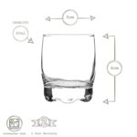 LAV 12x Adora Shot Glasses Contemporary Glass Shooter Tumblers 80ml Clear - Image 3