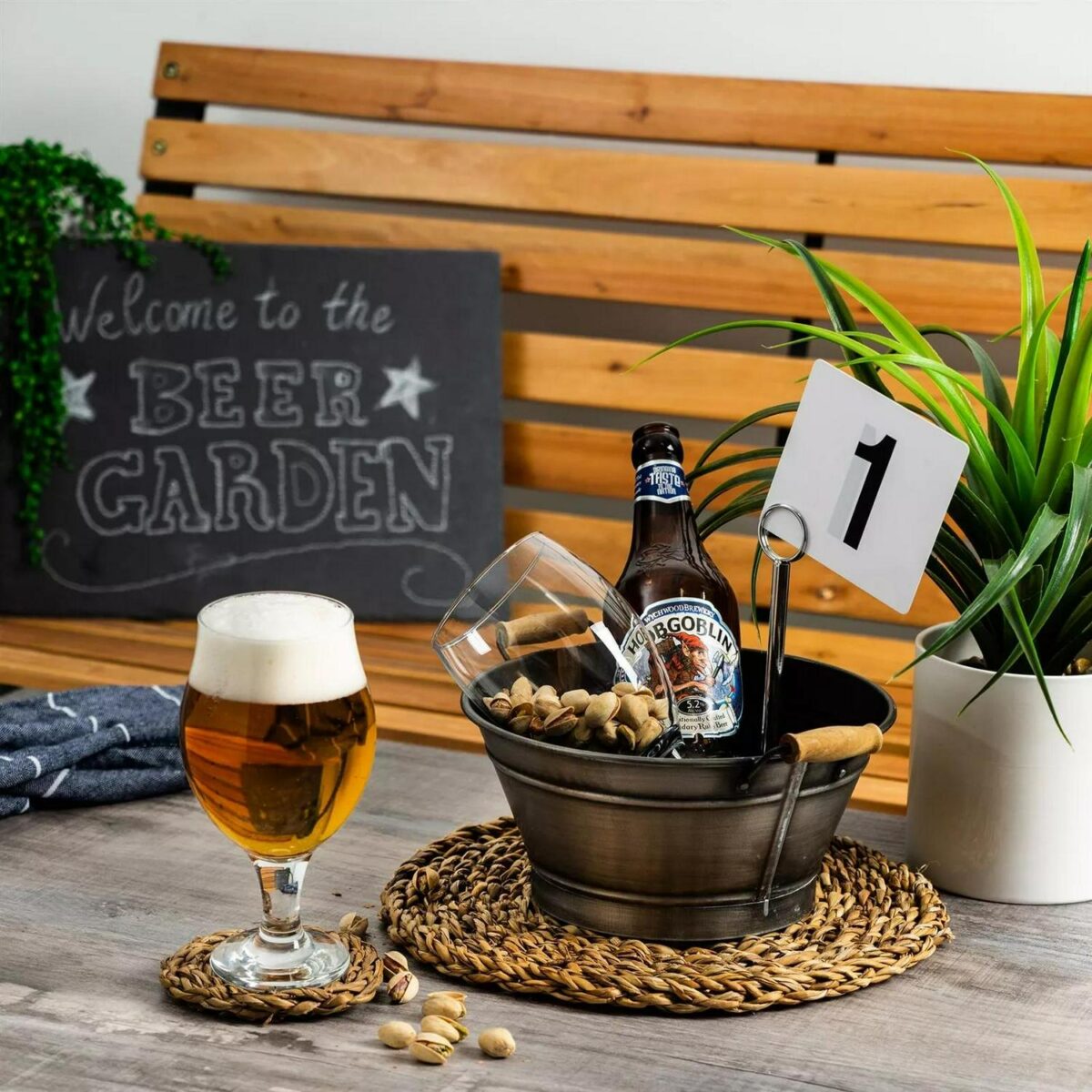 LAV 12x Angelina Tulip Beer Glasses Traditional Craft Ale Goblet with Stem 570ml - Image 4
