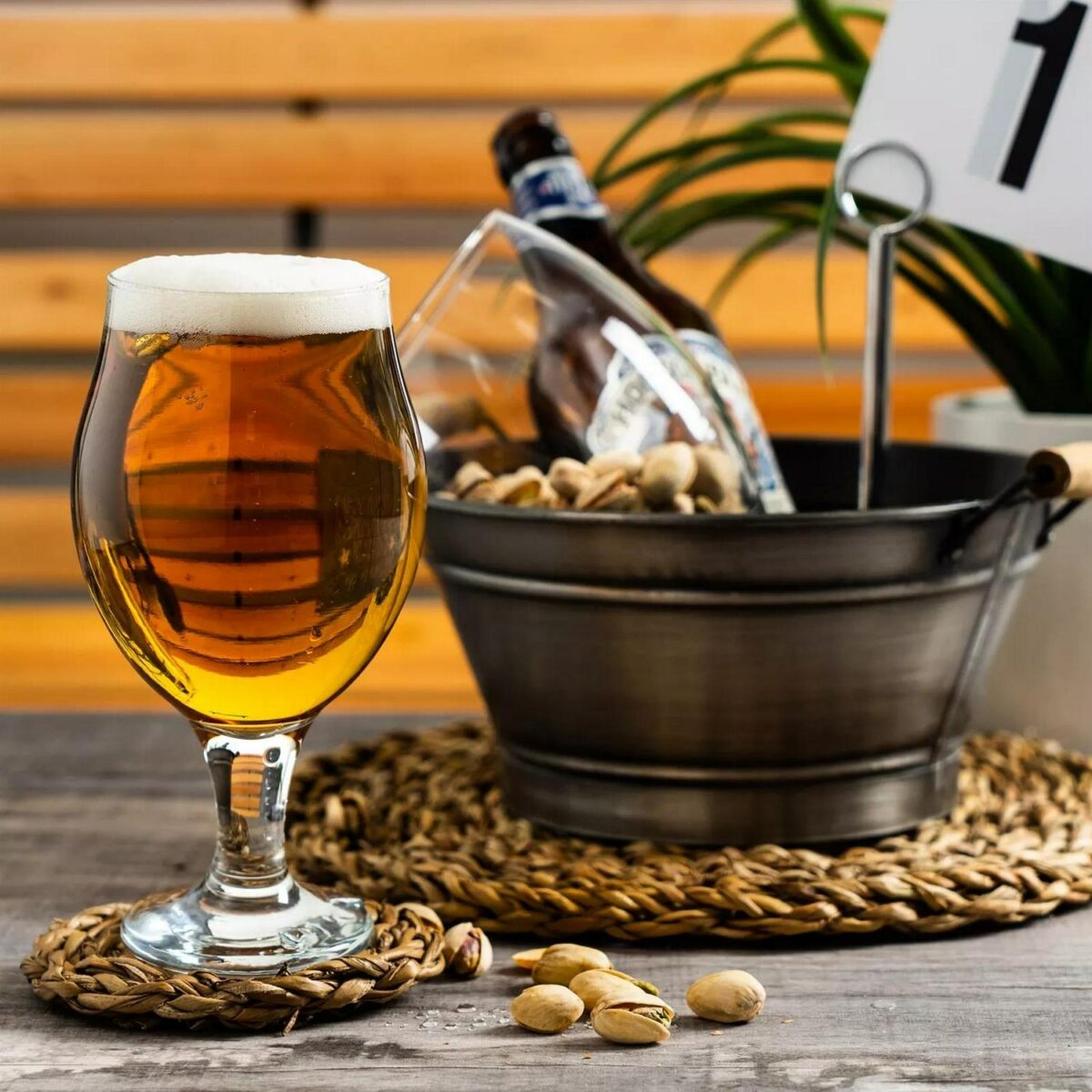 LAV 12x Angelina Tulip Beer Glasses Traditional Craft Ale Goblet with Stem 570ml - Image 5
