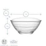 LAV 12x Derin Glass Serving Bowls Kitchen Mixing Dishes 7cm Clear - Image 3