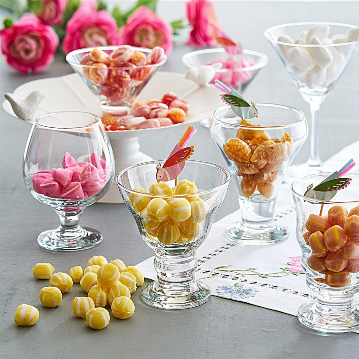 LAV 12x Frosty Ice Cream Bowls Dessert Serving Glasses 9cm Clear - Image 5