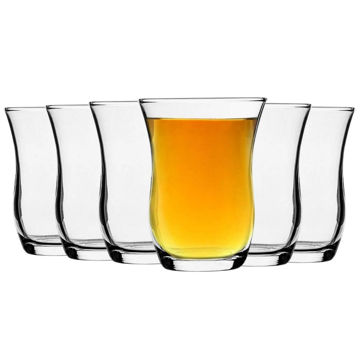 LAV 12x Harman Turkish Tea Glasses Heat Resistant Glass Coffee Teacups 95ml - Image 1