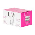 LAV 12x Keops Highball Glasses Water Juice Cocktail Tumblers 460ml Clear - Image 7