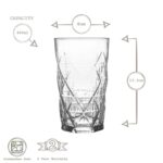 LAV 12x Keops Highball Glasses Water Juice Cocktail Tumblers 460ml Clear - Image 3