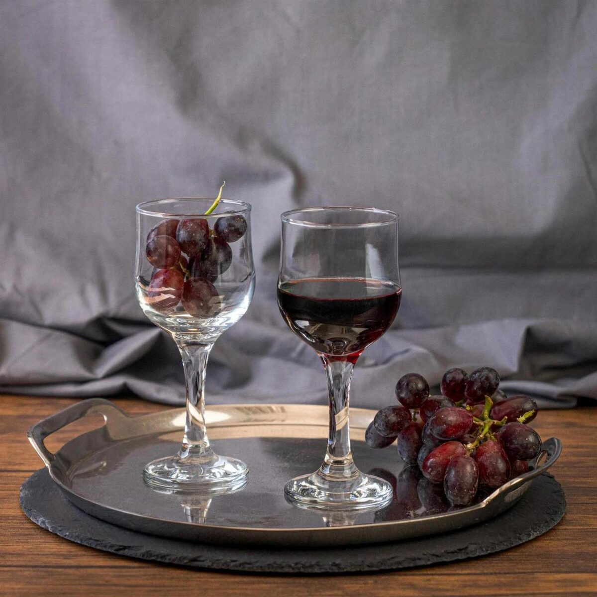 LAV 12x Nevakar Wine Glasses Vintage Stemware Goblets 240ml Clear - Image 5