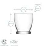 LAV 12x Roma Whisky Glasses Water Juice Cocktail Tumblers 295ml Clear - Image 3