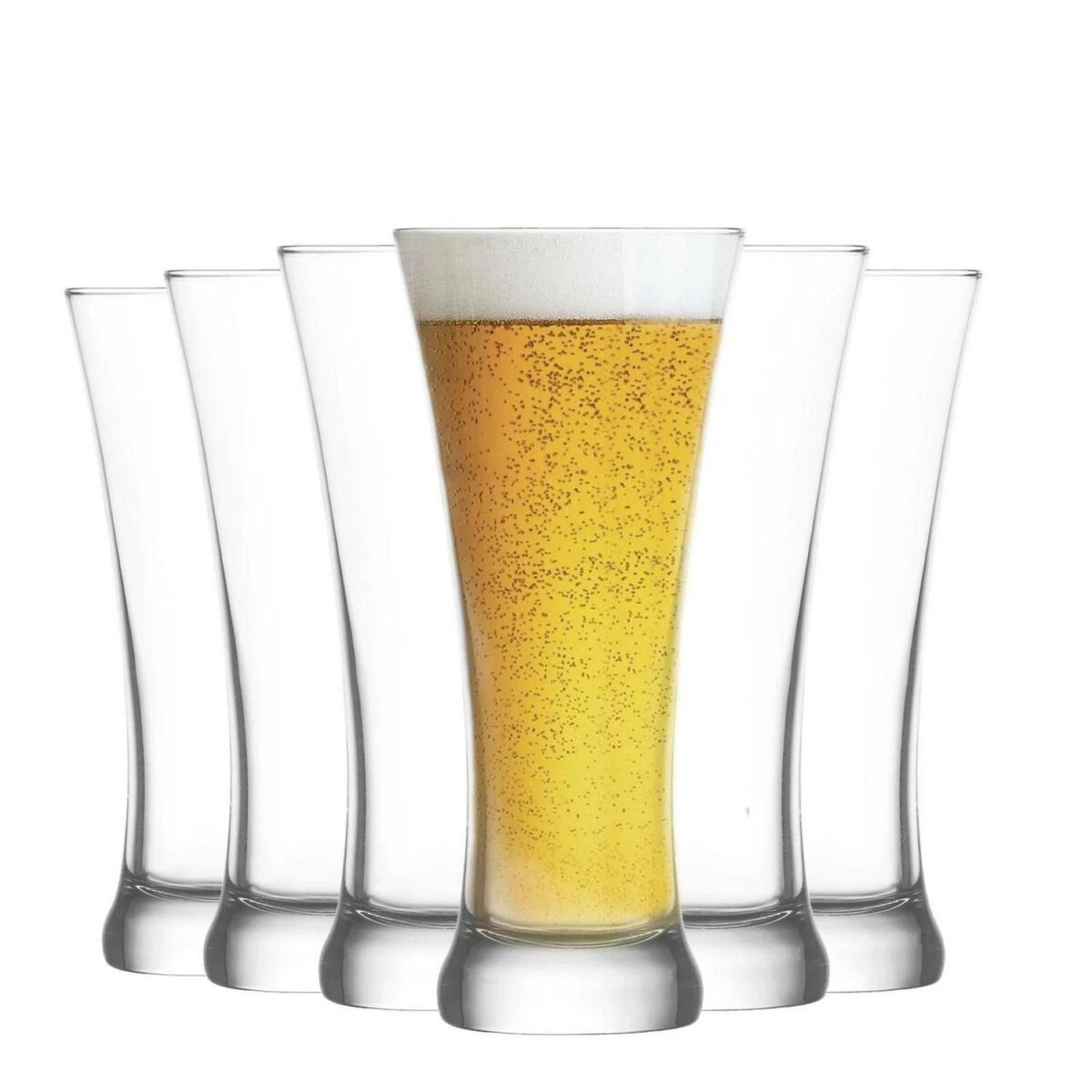 LAV 12x Sorgum Pilsner Beer Glasses Traditional Craft Ale Lager Barware 380ml - Image 1
