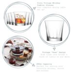 LAV 12x Truva Whisky Glasses Vintage Water Juice Cocktail Tumblers 280ml Clear - Image 2
