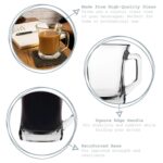 LAV 12x Zen+ Glass Coffee Mugs Modern Heat Resistant Glass Teacups 225ml - Image 2