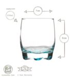 LAV 6x Adora Coloured Water Glasses Whisky Juice Cocktail Tumblers 290ml Multi - Image 3