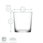 LAV 6x Bodega Water Glasses Whisky Juice Cocktail Tumblers 345ml Clear - Image 3