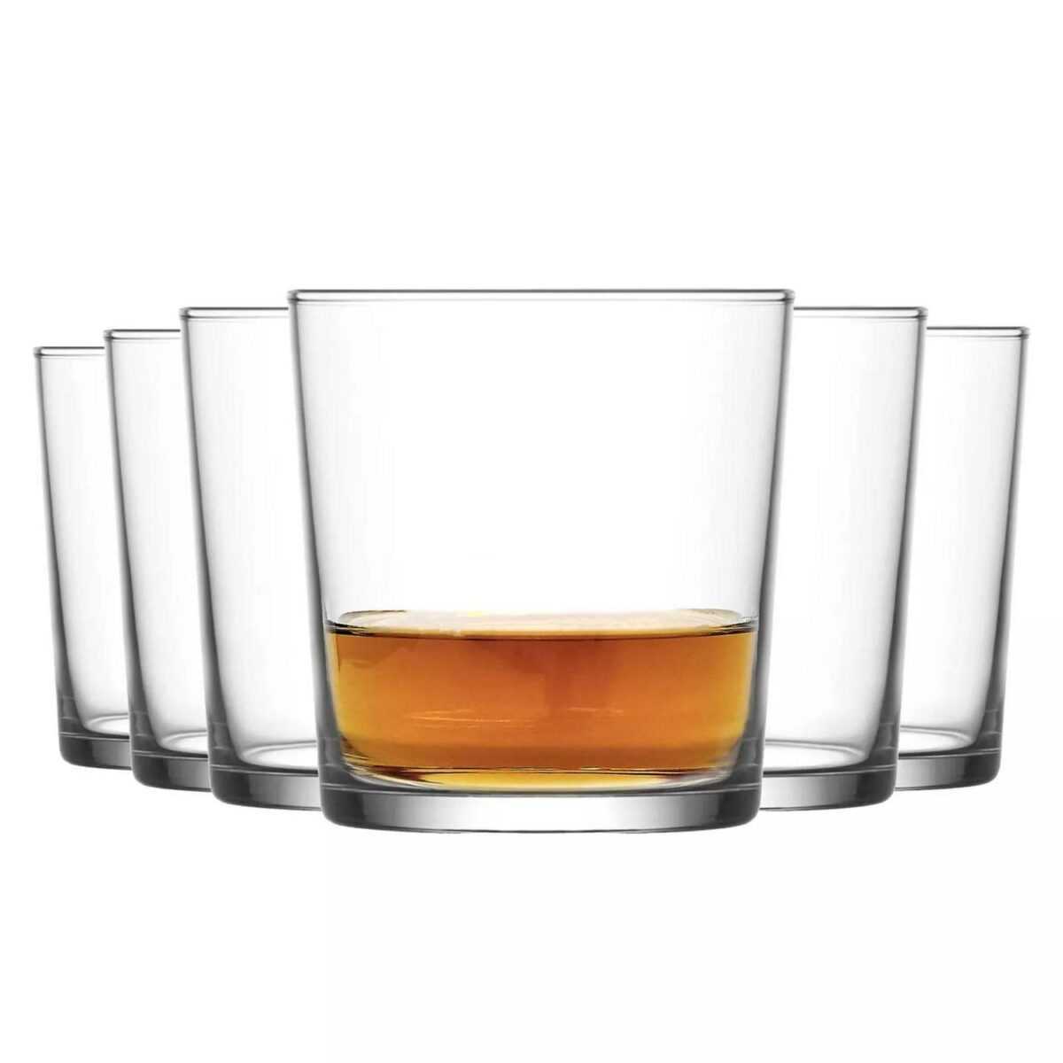 LAV 6x Bodega Water Glasses Whisky Juice Cocktail Tumblers 345ml Clear - Image 1