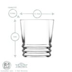 LAV 6x Elegan Whisky Glasses Water Juice Cocktail Tumblers 315ml Clear - Image 3