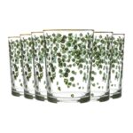 LAV Bodega Decorated Highball Glasses Water Juice Cocktail Tumblers 520ml