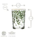 LAV Bodega Decorated Highball Glasses Water Juice Cocktail Tumblers 520ml - Image 3