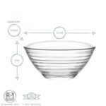 LAV Derin Glass Serving Bowl Kitchen Mixing Dishes 11cm Clear - Image 3