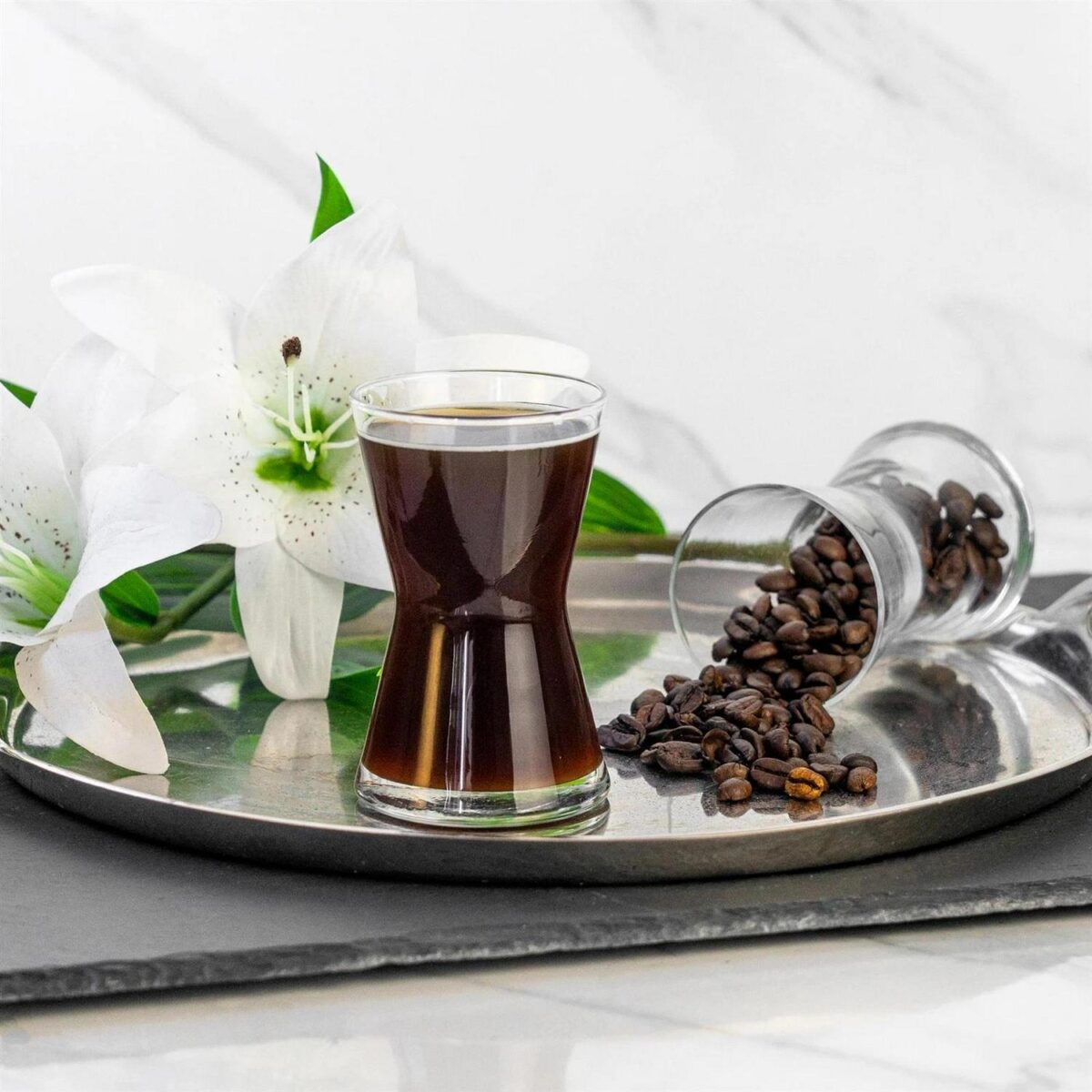LAV Derin Turkish Tea Glasses Heat Resistant Glass Coffee Teacups 140ml - Image 6