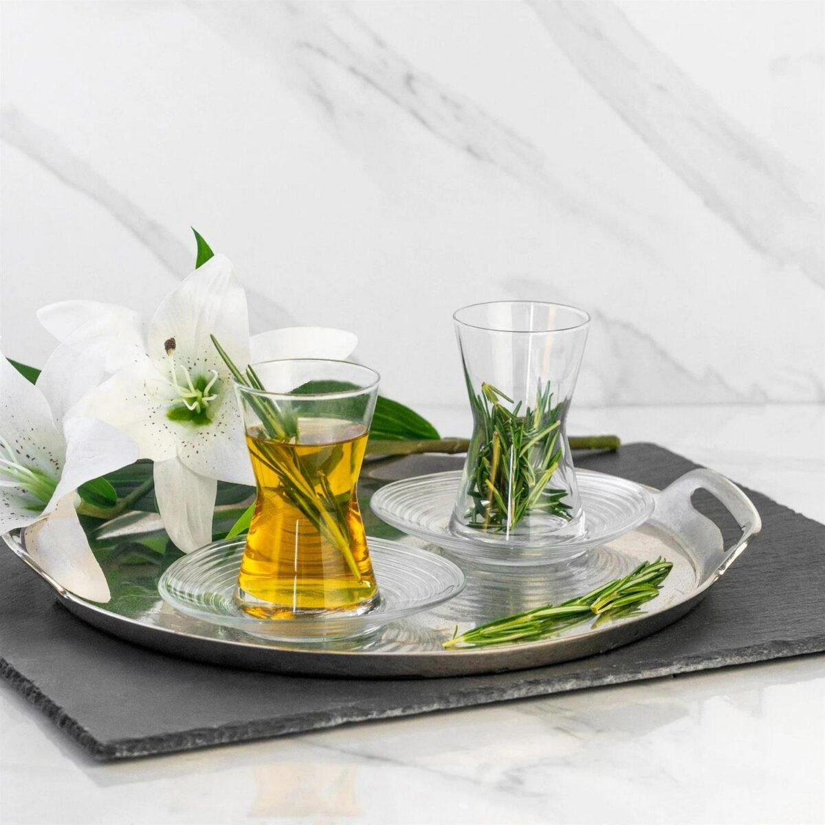 LAV Derin Turkish Tea Glasses Heat Resistant Glass Coffee Teacups 140ml - Image 5