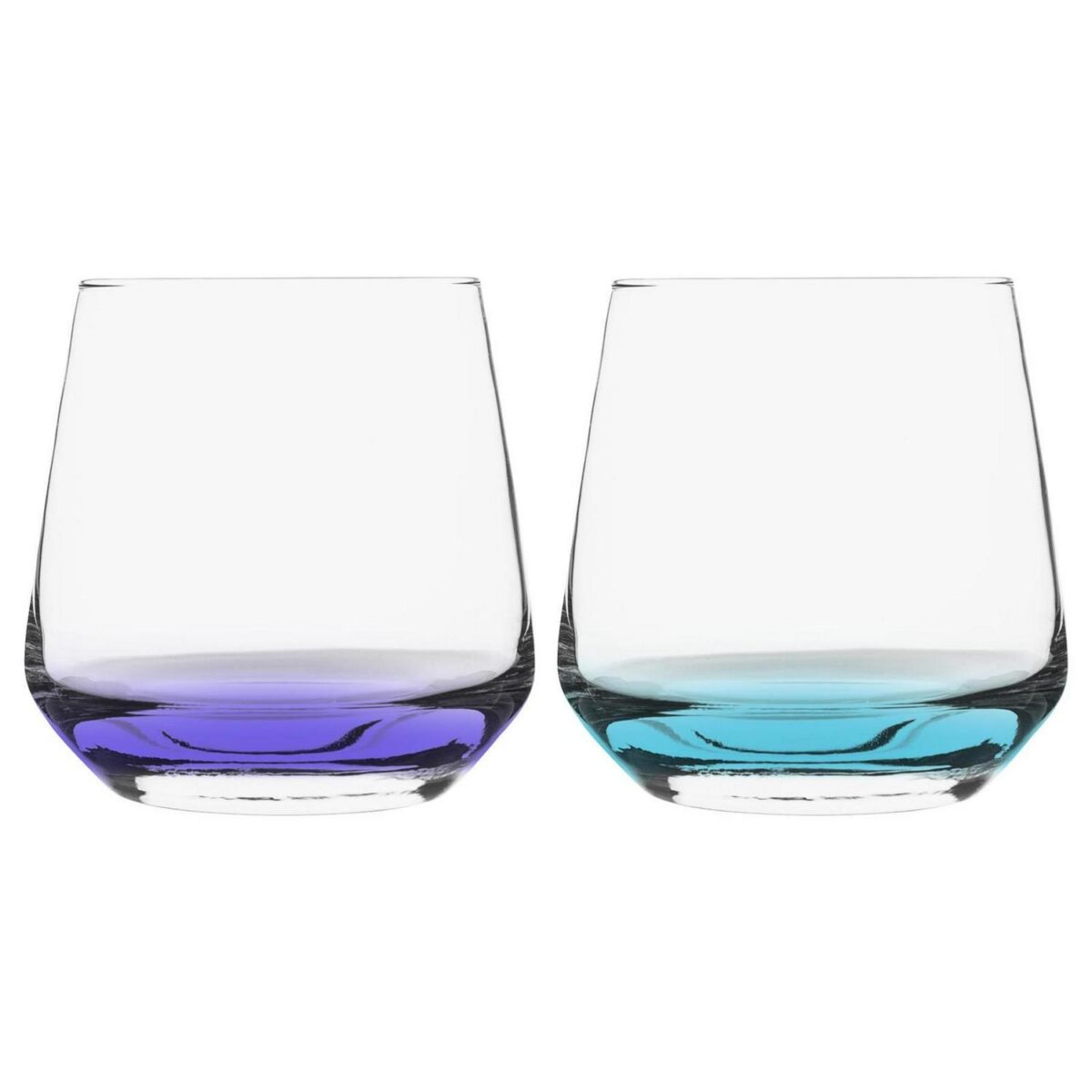 LAV Lal Glassware Set Coloured Base Highball Glasses Drinking Tumblers - Image 5