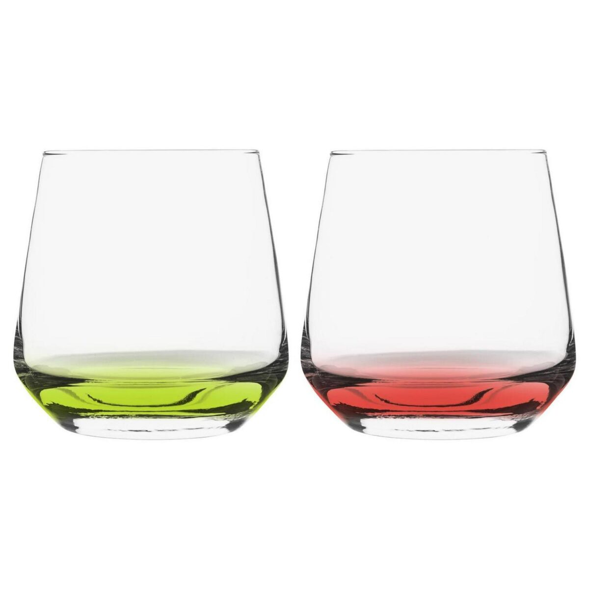 LAV Lal Glassware Set Coloured Base Highball Glasses Drinking Tumblers - Image 4