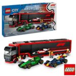 LEGO City F1 Truck with RB20 and AMR24 F1 Cars - Model 60445 (8+ Years)