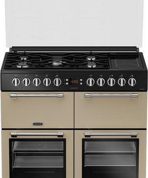 LEISURE Chefmaster CC100F521C 100 cm Dual Fuel Range Cooker - Cream and Black