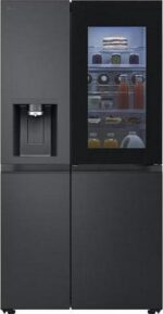 LG InstaView GSXE90EVAD American-Style Smart Fridge Freezer - Essence Black Steel