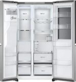 LG InstaView GSXE91BSAD American-Style Smart Fridge Freezer - Brushed Steel - Image 12