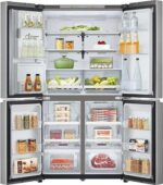 LG NatureFRESH GML960PYFE Slim American-Style Fridge Freezer - Prime Silver - Image 2