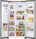 LG NatureFRESH GSLC40PYPE American-Style Fridge Freezer - Prime Silver - Image 10