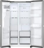 LG NatureFRESH GSLC40PYPE American-Style Fridge Freezer - Prime Silver - Image 2