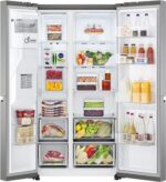 LG UVNano GSLD80PZRD American-Style Smart Fridge Freezer - Shiny Steel - Image 2