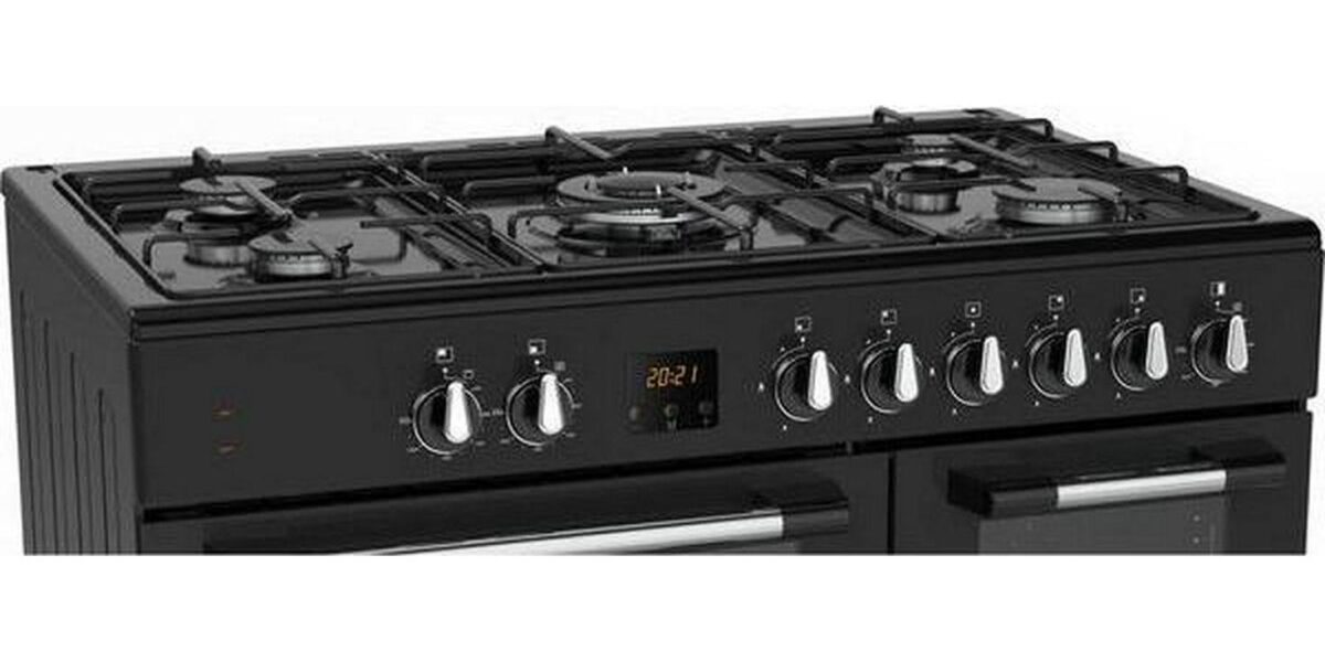 LOGIK LRC90B21 90 cm Dual Fuel Range Cooker - Black - Image 7