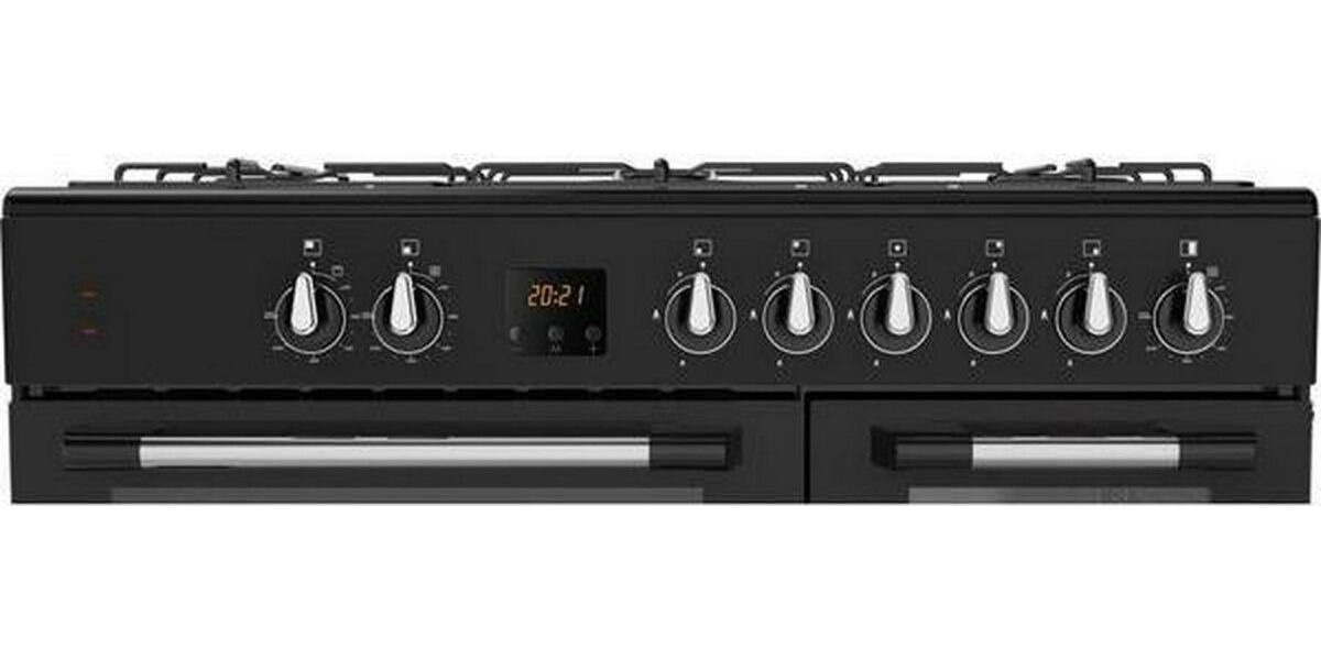 LOGIK LRC90B21 90 cm Dual Fuel Range Cooker - Black - Image 6