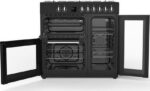 LOGIK LRC90B21 90 cm Dual Fuel Range Cooker - Black - Image 4