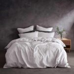 Lazy Linen 100% Washed Linen Duvet Cover and Pillowcase Set in 3 colours - Image 6