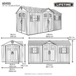 Lifetime 15ft x 8ft (4.6 x 2.4m) Dual Entry Storage Shed - Model 60455 - Image 2