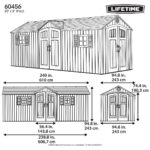 Lifetime 20ft x 8ft (6 x 2.4m) Rough Cut Dual Entry Outdoor Storage Shed - Model 60456 - Image 2