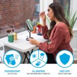 Lifetime 30 (2.5ft) Almond Personal Commercial Table - Image 6