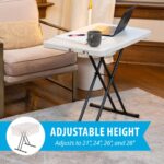 Lifetime 30 (2.5ft) Almond Personal Commercial Table - Image 4