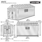 Lifetime 8ft x 20ft (2.4 x 6.1m) Storage Shed - Model 60470 - Image 2