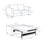 Lucas Beige Fabric Sofa Bed - Image 2