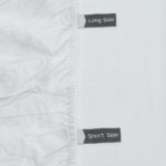 Luff 700 Thread Count 100% Organic Bamboo Deep Fitted White Sheet, in 4 Sizes - Image 3