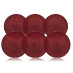 Luigi Bormioli Glass Glitter Charger Plate 6 Pack Assortment - Image 4