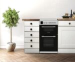 MONTPELLIER MDOG50LW 50 cm Gas Cooker - White and Silver - Image 2