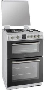 MONTPELLIER MDOG60LW 60 cm Gas Cooker - White and Silver - Image 3