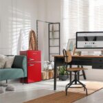 MONTPELLIER Retro MAB2035ER 80/20 Undercounter Fridge Freezer - Red - Image 3