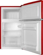 MONTPELLIER Retro MAB2035ER 80/20 Undercounter Fridge Freezer - Red - Image 2