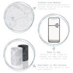 Marble Wine Bottle Cooler Solid Stone Barware Champagne Chiller 13cm Grey - Image 2